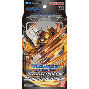 Deck de démarrage du jeu de cartes Digimon - Dragon du Courage ST15