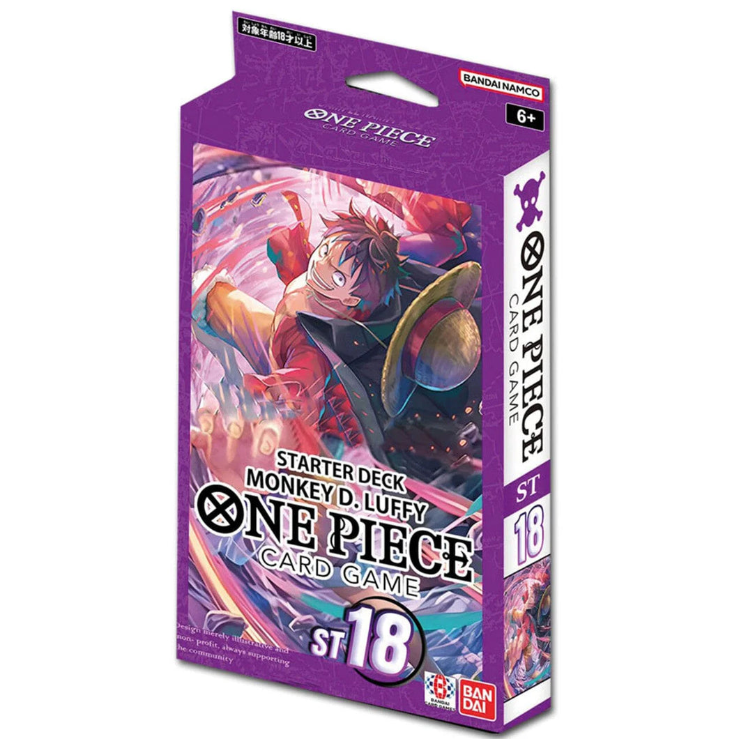 one piece card game st 18 starter deck Japanese purple Monkey D. Luffy ST-18 this deck offers a balanced mix of high O-Nami ST18-002 Purple Monkey D