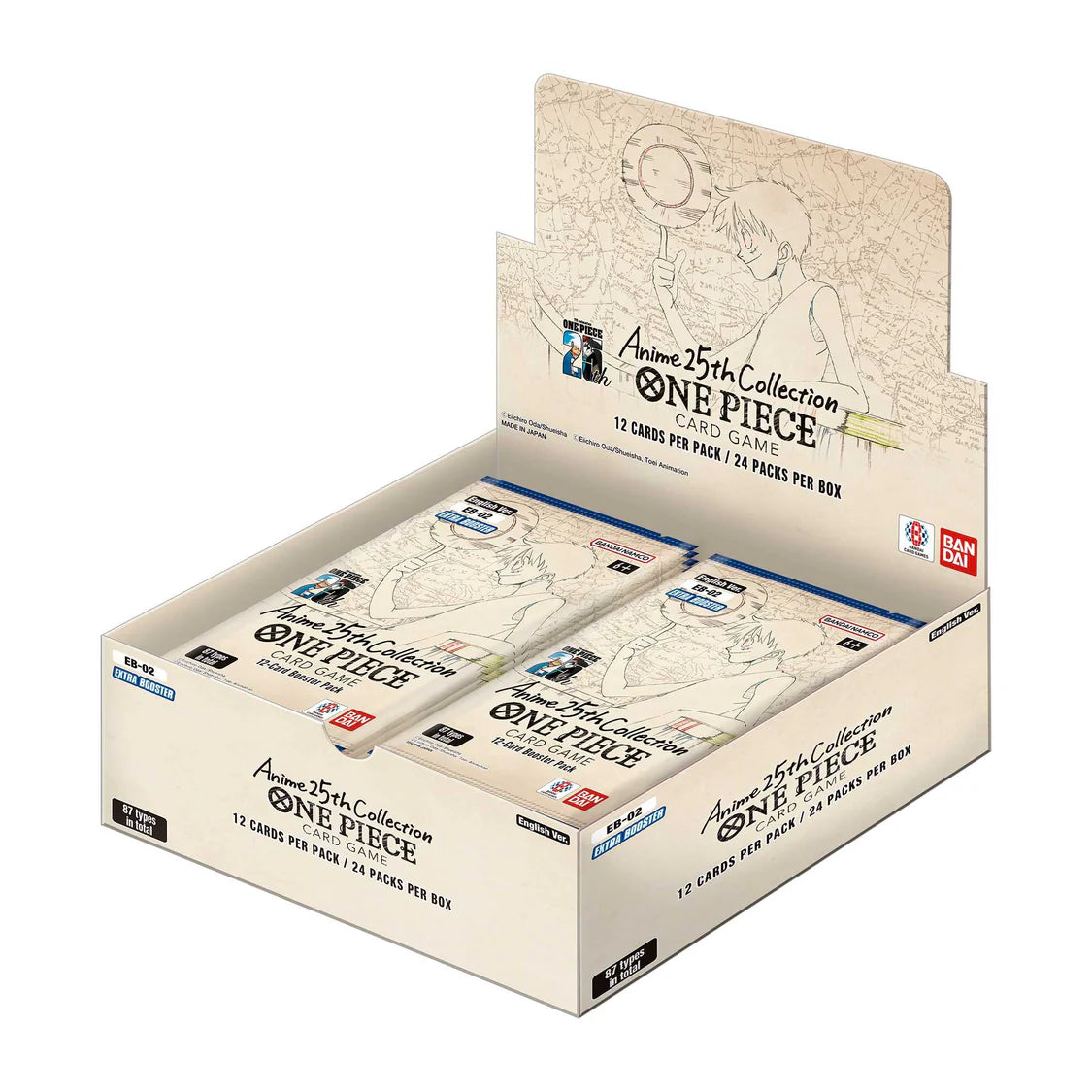 One Piece Card Game Anime 25th Collection Extra Booster Box (EB-02)