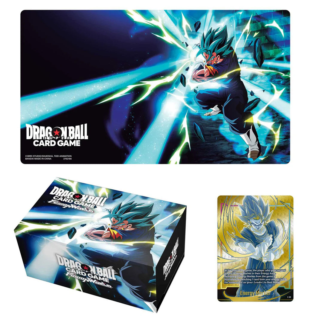 vegito blue dragon ball super card game Dragon Ball Super Card Game Fusion World Accessories Set 2 Vegito – Travelling Man UK