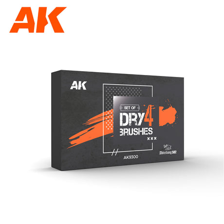 AK Interactive Dry 4 Brushes Set