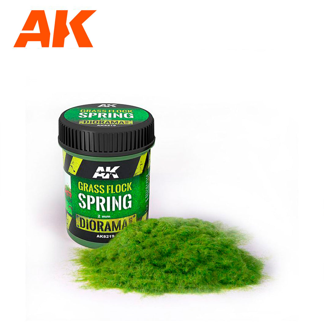 AK Interactive Grass Flock 2mm Spring