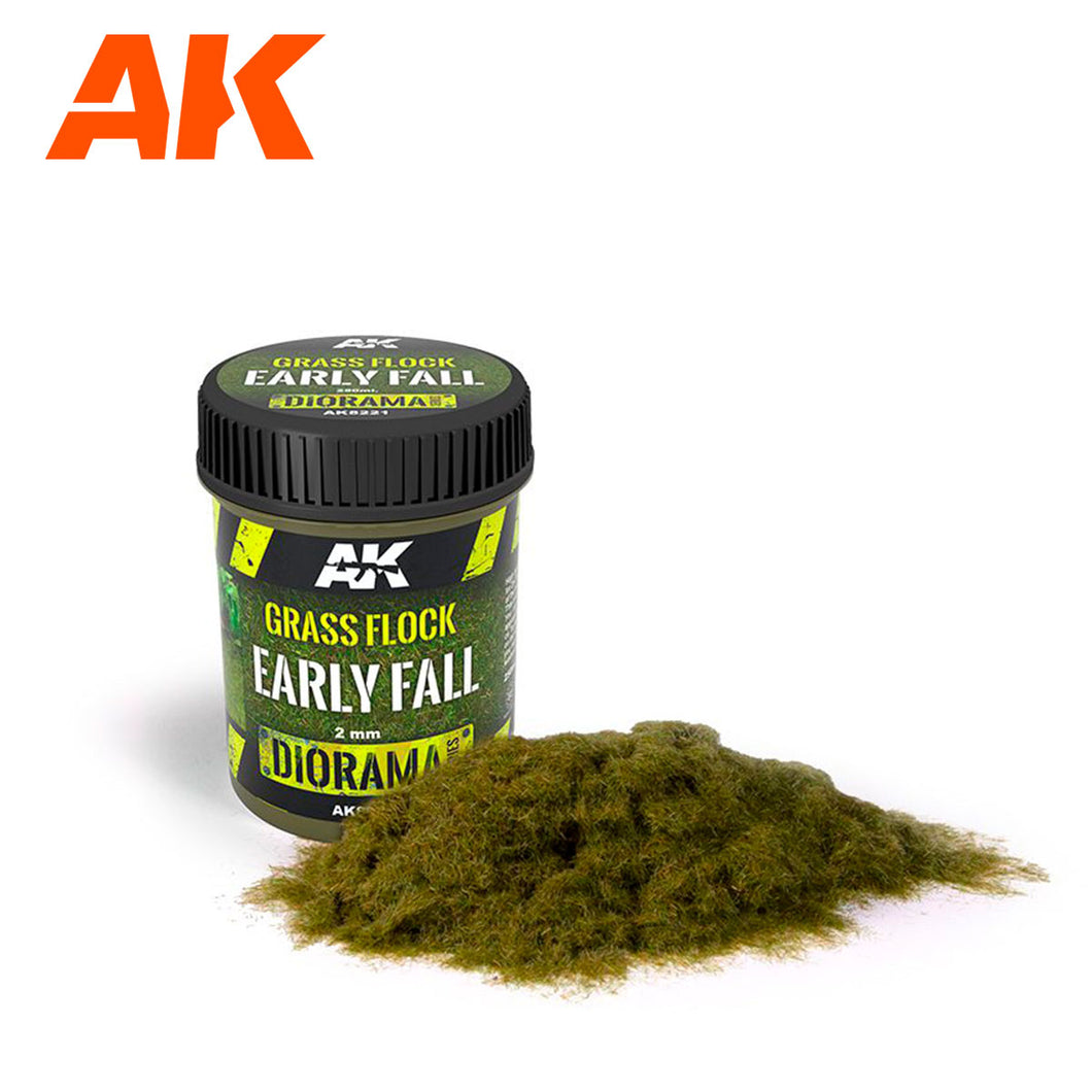 AK Interactive Grass Flock 2mm Early Fall