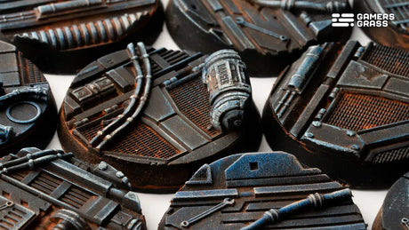 Gamers Grass Spaceship Corridor Bases 32mm