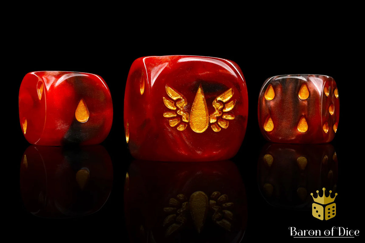 Baron Of Dice Blood Drop Dice X25