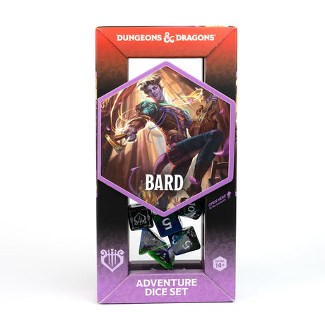 Dungeons & Dragons Adventure Dice by Sirius Dice: Bard - Blue & Green