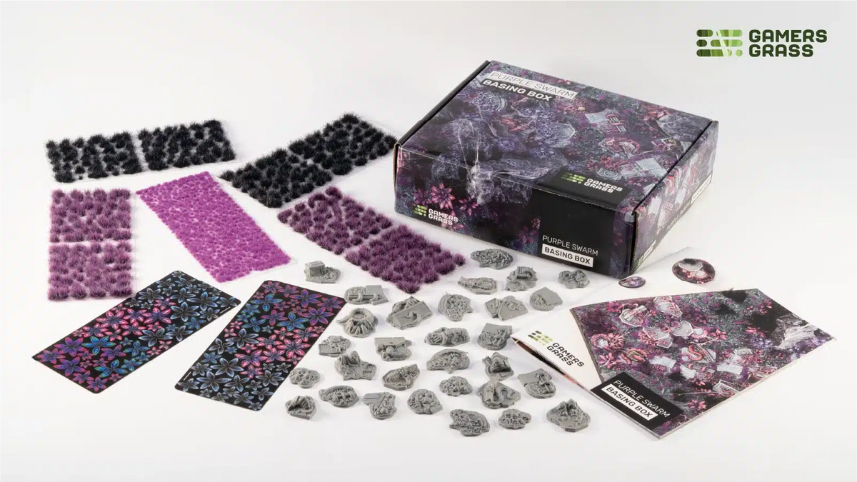 Gamers Grass Golden Purple Swarm Basing Box