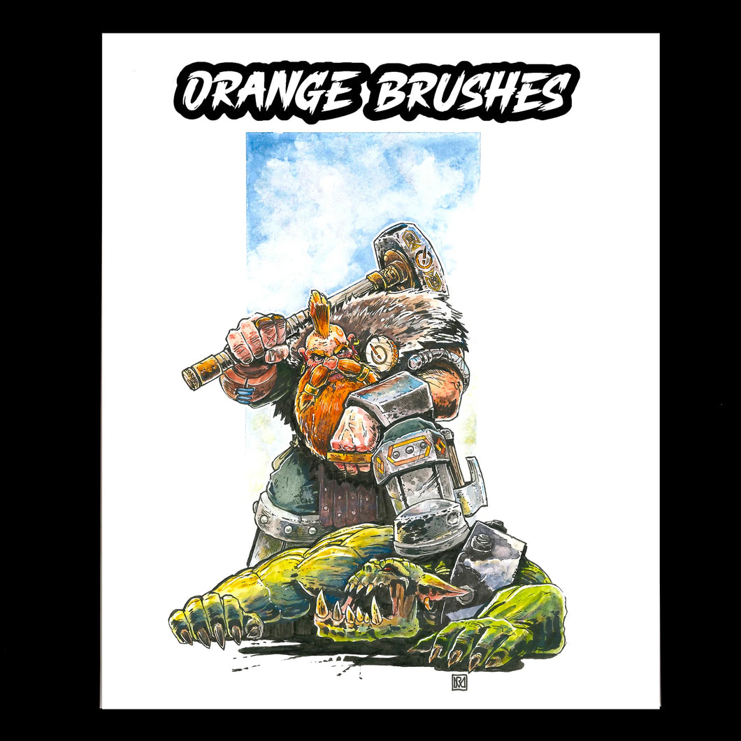 Orange Brushes - The Gift Set