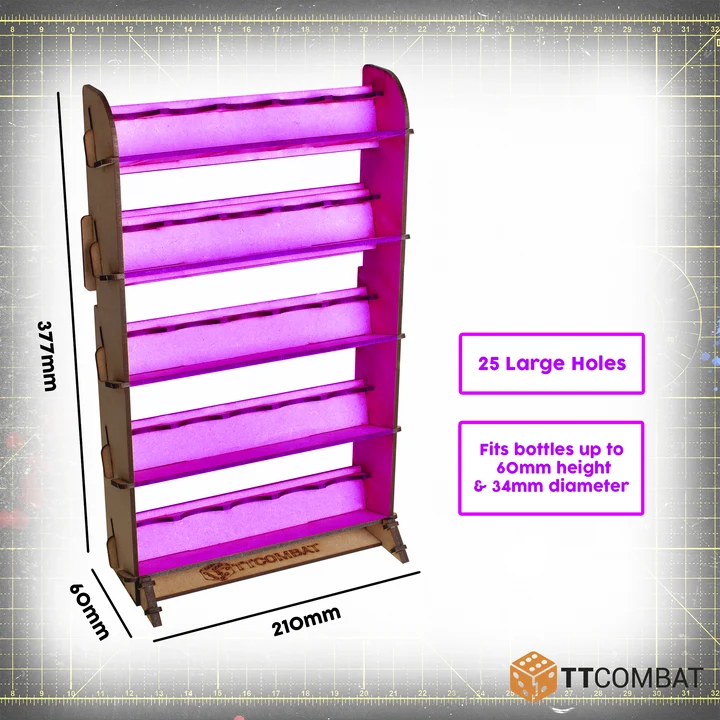 TTCombat Universal Colour Paint Rack 25