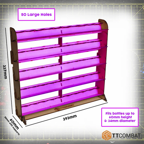 TTCombat Universal Colour Paint Rack 50
