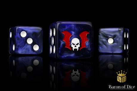Baron of Dice Sci Fi Dice - Claws of Midnight Square Corner x25