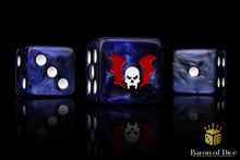 Load image into Gallery viewer, Baron of Dice Sci Fi Dice - Claws of Midnight Square Corner x25