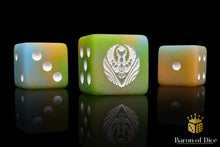 Load image into Gallery viewer, Baron of Dice: Conquest Weaver Courts Dice Square Corner x25