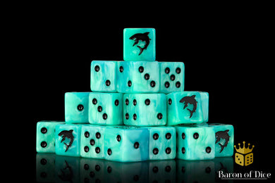 Baron Of Dice Carcharodon Dice Square Corner 16mm Dice X25