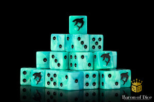 Baron Of Dice Carcharodon Dice Square Corner 16mm Dice X25
