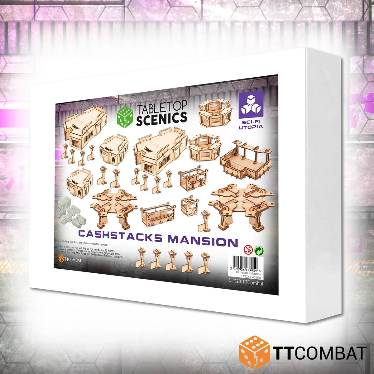 TTCombat Tabletop Scenics Cashstacks Mansion White Box Bundle