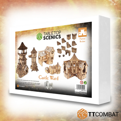 TTCombat Tabletop Scenics Castle Ward White Box Bundle