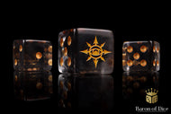 Baron Of Dice Chaos Demon Translucent Square Corner 16mm Dice X25
