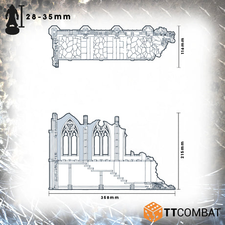 TTCombat Chroma Terrain - Ruined Chapel