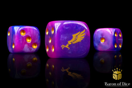 Baron Of Dice Children Of Profligacy Gold Inlay Dice X25