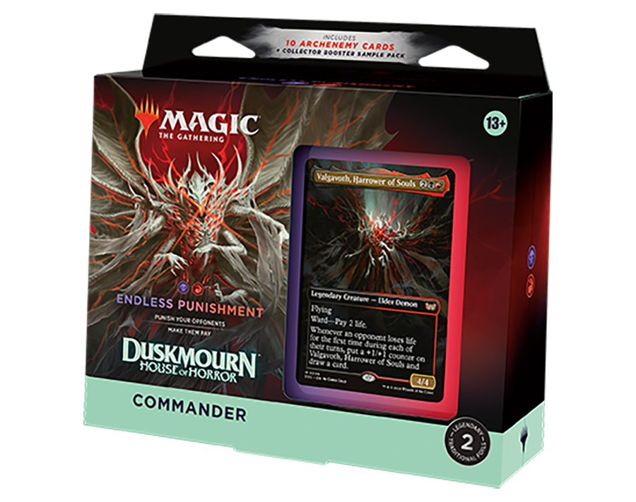 arkham horror card game deck builder Magic: The Gathering Duskmourn: House of Horror Commander Deck – Travelling Man UK