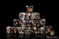Baron Of Dice Day Of The Dead Orange Coffin Dice X25