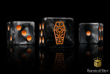 Baron Of Dice Day Of The Dead Orange Coffin Dice X25