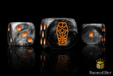 Baron Of Dice Day Of The Dead Orange Coffin Dice X25