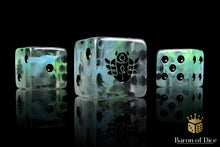 Load image into Gallery viewer, Baron Of Dice Day Day Of The Dead Scarab Square Corner 16mm Dice X25