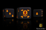 Baron Of Dice Death's Curse Dice Square Corner 16mm Dice