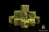Baron Of Dice Chaos Diseased Dice Square Corner 16mm Dice X25