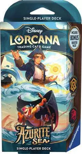 Disney Lorcana TCG: Azurite Sea A Seaworthy Crew Starter Deck (Amber/Ruby)