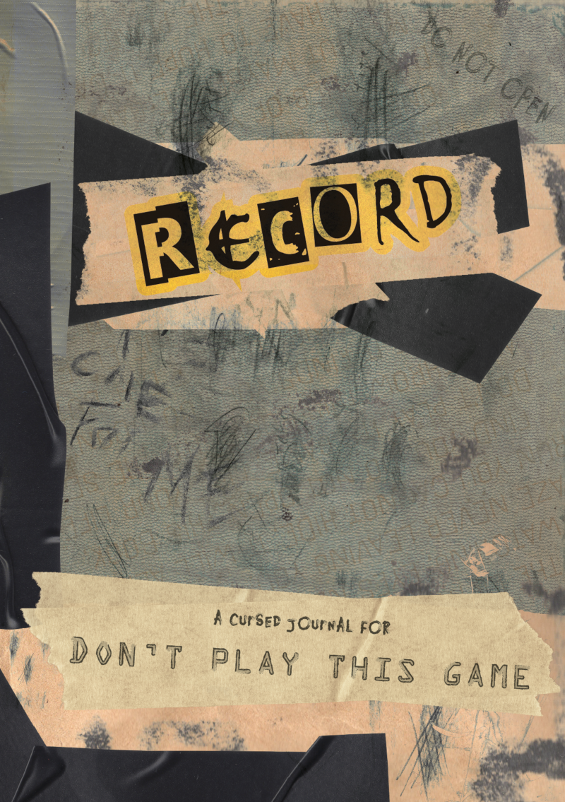 Don't Play This Game RPG Cursed Journal Record