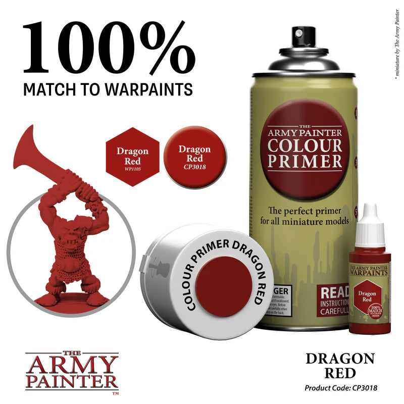 The Army Painter Colour Primer Spray - Dragon Red