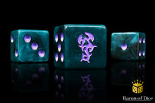 Load image into Gallery viewer, Baron Of Dice Dreaded Ones Square Corner 16mm Dice X25