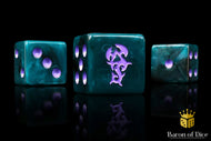 Baron Of Dice Dreaded Ones Square Corner 16mm Dice X25