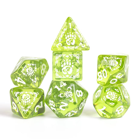 Dungeons & Dragons Adventure Dice by Sirius Dice: Druid (Green)