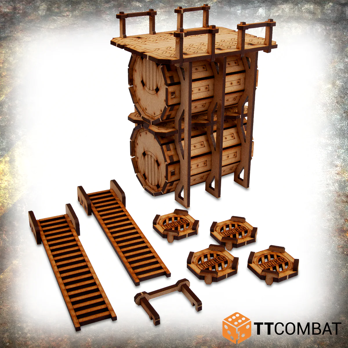 TTCombat Tabletop Scenics - Industrial Hive Sector 4 Storage Tanks ...