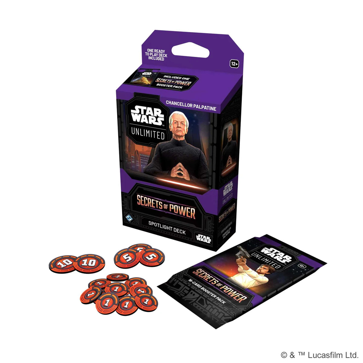 Star Wars Unlimited Secrets of Power Spotlight Deck Chancellor Palpatine