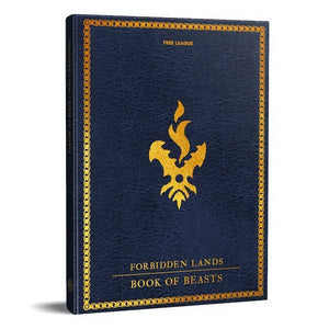 Forbidden Lands RPG Book of Beasts (tillæg til regler, hardback)