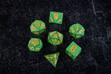 Fanroll Dragon Storm Silicone Dice Set - Green Dragon Scales