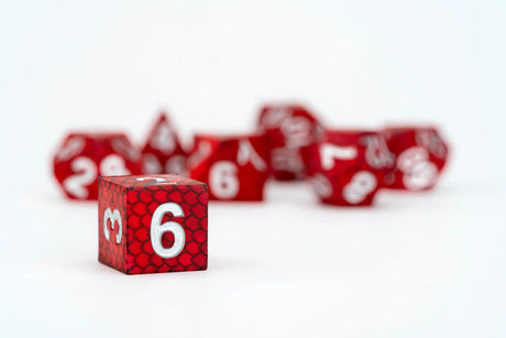 Fanroll Dragon Storm Silicone Dice Set - Red Dragon Scales