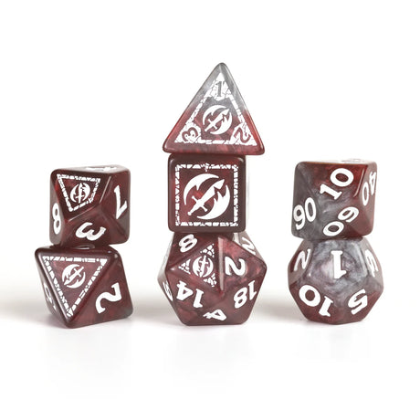 Dungeons & Dragons Adventure Dice by Sirius Dice: Fighter - Red