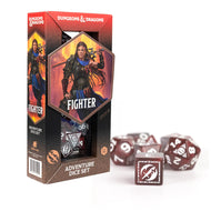 Dungeons & Dragons Adventure Dice by Sirius Dice: Fighter - Red