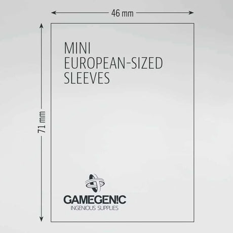 Gamegenic Board Game Sleeves: Mini European Clear (50 ct)