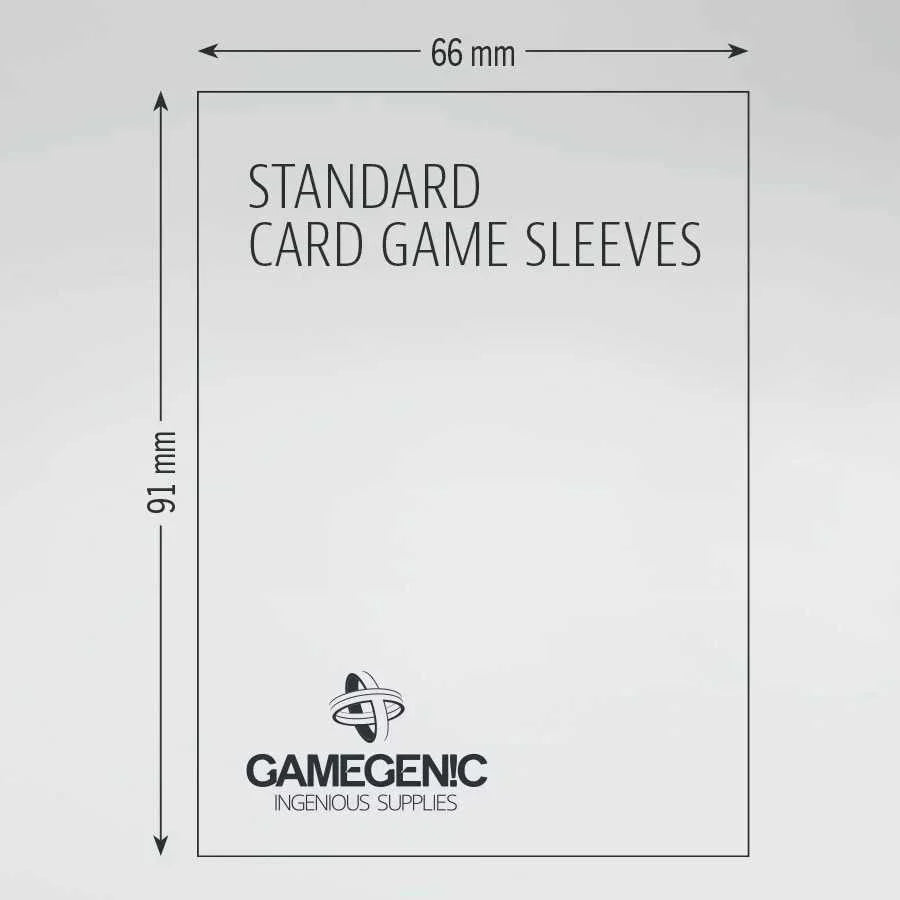 Gamegenic Board Game Sleeves: Standard Card Game Clear (50 ct)