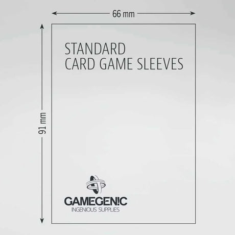 Gamegenic Board Game Sleeves: Standard Card Game Clear (50 ct)