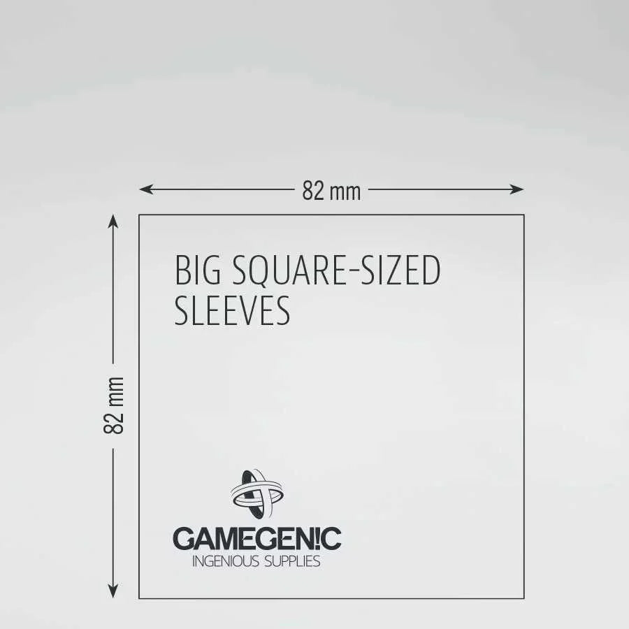 Gamegenic Board Game Sleeves: Big Square Clear (50 ct)