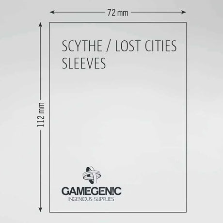 Gamegenic Board Game Sleeves: Scythe Clear (60 ct)