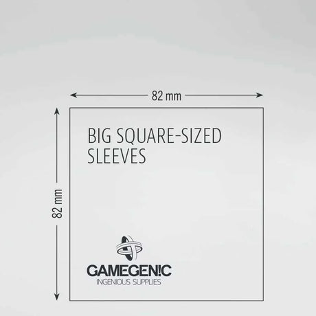 Gamegenic Board Game Sleeves: Big Square Clear Matte (50 ct)